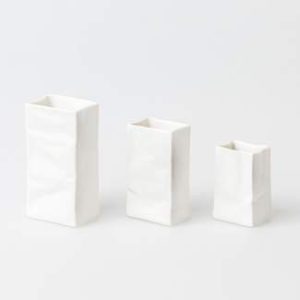 Mini vases Sac Blanc