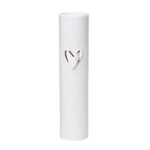 Vase Coeur, argenté