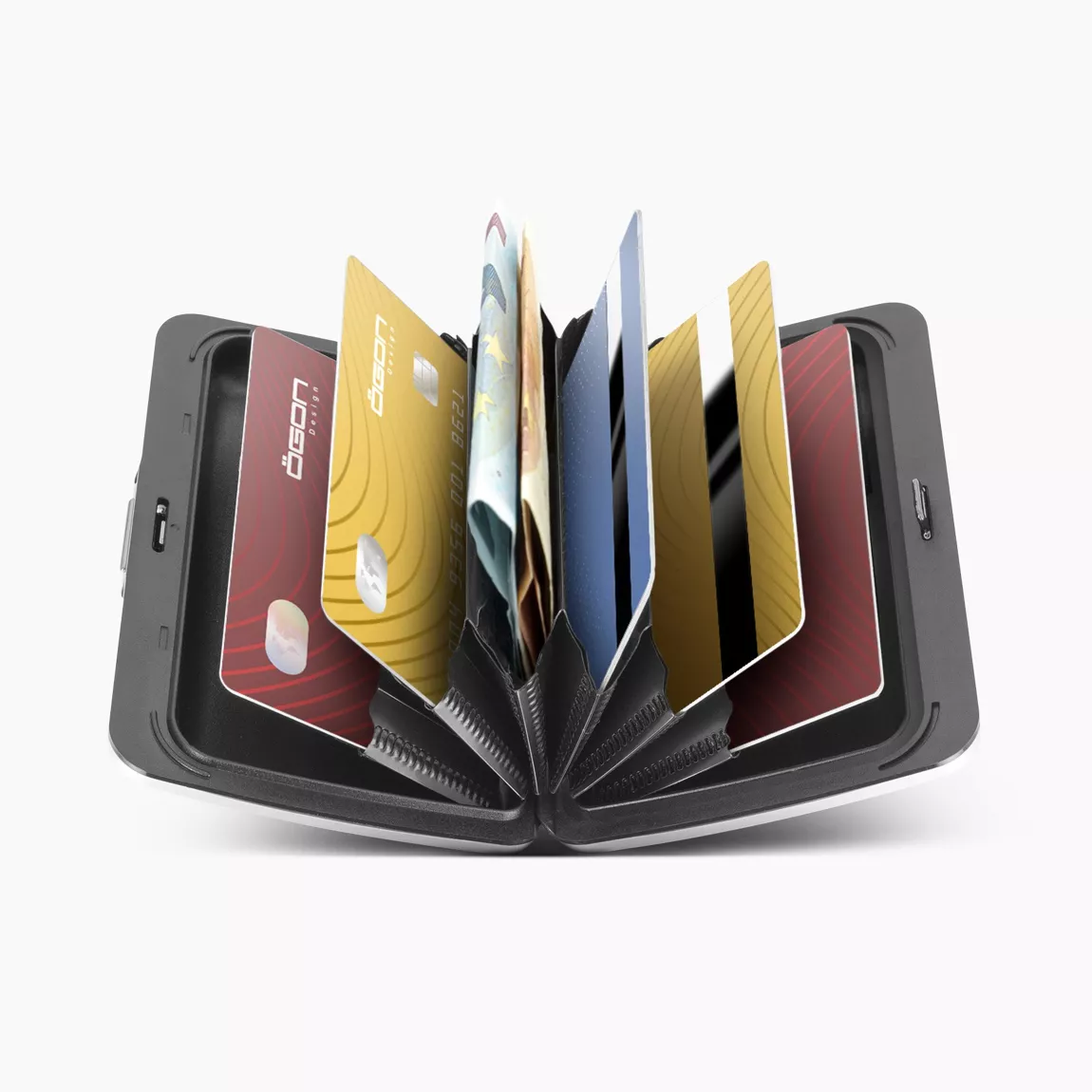 Porte cartes ÖGON "SMART CASE V2" Noir