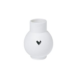 Vase arrondi Coeur, doré