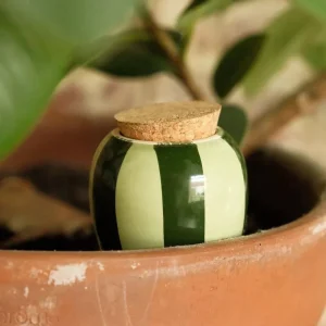 Olla Pépin - Terre cuite émaillée vert et vert