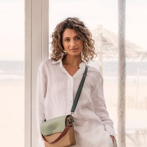 Sac à main Charlie "Sauge-Rose-Vert"