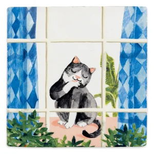 Carreau StoryTiles "Cosy Cat" par Zoé Corbey