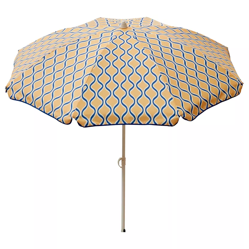 Parasol de plage "Vintage Jaune"
